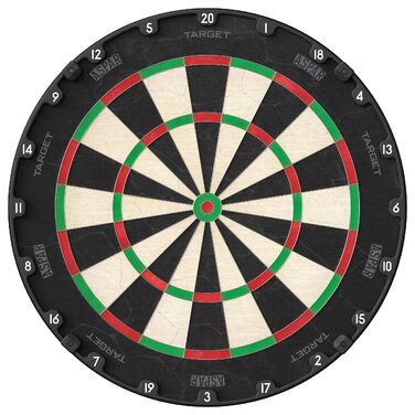 Мішень для дартсу Target Darts Aspar Сталевий наконечник із самовідновлювальною сизалевою щетиною та обертовим кільцем для підрахунку очок Тонкий дріт, розмір для змагань Професійний набір (один)