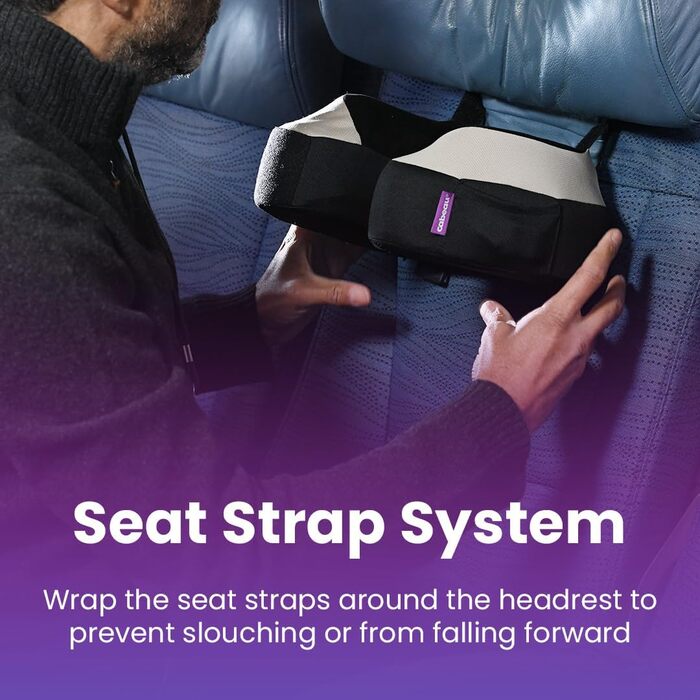 Дорожня подушка Cabeau TNE S3 Преміальна подушка для шиї з піни з ефектом пам&39яті. Зручна підтримка на 360, кріпиться до сидінь літака, має зручний ремінець для підборіддя, ідеально підходить для далеких перельотів (колір London Red)