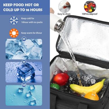 Сумка-холодильник на 42 банки, великий рюкзак-холодильник, тактична ізольована сумка для ланчу, сумка для пікніка на пляжі, барбекю, кемпінгу, чорна