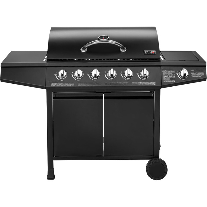 Гриль газовий TAINO BASIC 61 з бічним пальником та візком з нержавіючої сталі