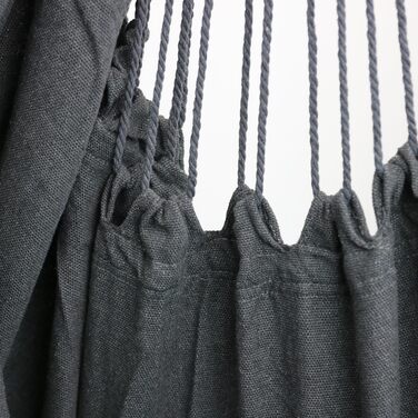 Підвісне крісло з 2 подушками, антрацит м&39яка ковдра У комплекті тримач для напоїв та відділення для книг Підвісна гойдалка, вантажопідйомність до 120 кг Підвісне крісло для приміщень та вулиці, стельова гойдалка