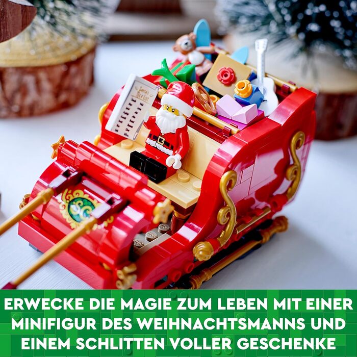 Конструктор LEGO Santa’s Sleigh Set 40499, 343 деталі, сани Санта-Клауса