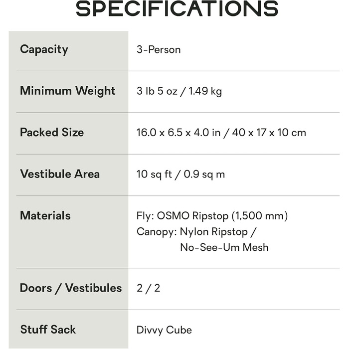 Ультралегкий туристичний намет NEMO Dragonfly OSMO на 3 особи