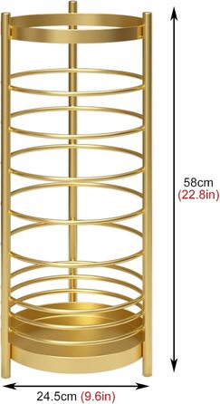 Універсальний тримач підлоговий для куточка, компактна легка підставка для парасольки, водонепроникний дихаючий тримач для зберігання парасольки з протиковзкою накладкою Gold