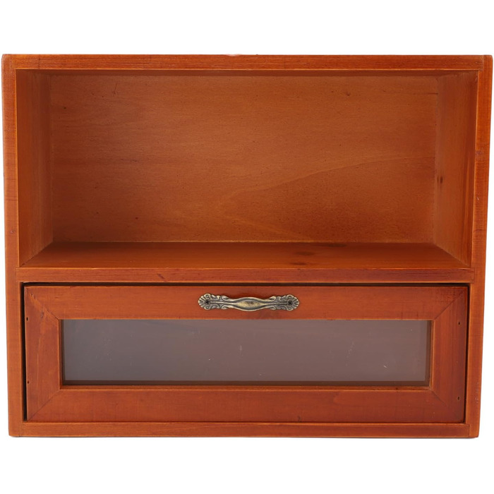 Коробки для зберігання Qcwwy, органайзер, прозора шухляда, полиця для дисплея, шафа для зберігання ювелірних виробів, косметики, офісного приладдя, кухні, вітальні, спальні, вінтажного стилю