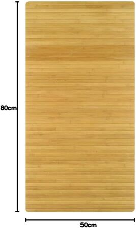 Дерев&39яний килимок з бамбука, 50 x 80 см, натуральний 50 x 80 см (прямокутний) натуральний, 5043202207