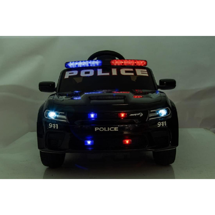 Дитячий транспортний засіб - електромобіль Dodge поліцейський ліцензійний - акумулятор 12В, 2 двигуни - пульт дистанційного керува