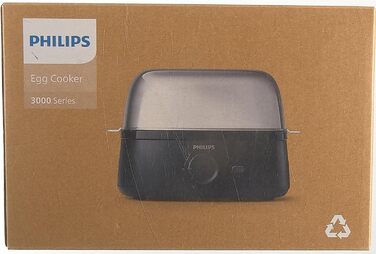 Яйцеварка Philips серії 3000, сімейна, до 6 яєць (м'які, середні, тверді, некруто), легко миється, аксесуари чаша для пашот і прок