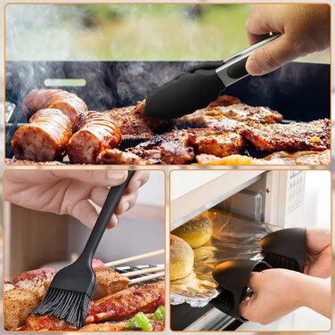 Аксесуари для фритюрниці XL і XXL 8 дюймів із 9 предметів Набір аксесуарів для потовщеної фритюрниці, сумісний із Cosori 4.7L Philips 6.2L