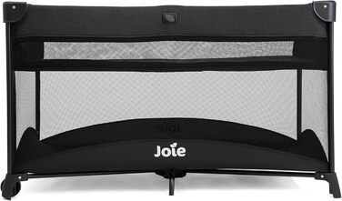 Дорожнє ліжечко Joie Allura 120, компактне, складне, знімне, з блискавкою збоку, з матрацом та сумкою для перенесення, від народження до 3 років (0-15 кг), колір Shale