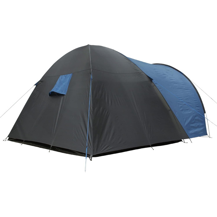 Намет Cetona 4 особи 170 см Купольний намет Вітальня Бічний вхід Висота над головою Водонепроникний 3000 мм Синій сірий
