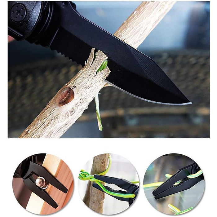 Багатофункціональні плоскогубці HONZIN, 16 в 1 складні багатофункціональні плоскогубці з нержавіючої сталі Багатофункціональні пло