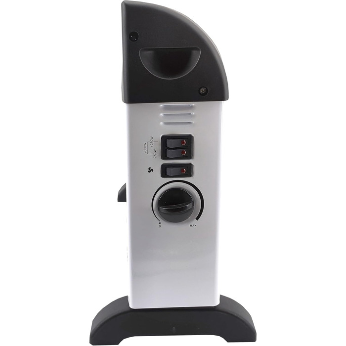 Конвекторний обігрівач SHX з турбовентилятором 2000 Вт SHX08TKV2000 радіатор 2000 Вт, запобіжний термостат, 3 рівні потужності, захист від перегріву, низький рівень шуму, білий