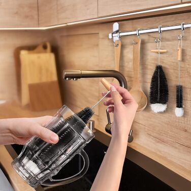 Щітка для миття пляшок Diwoker для скляних пляшок, 2 шт. щітка для чищення щітка для чищення пляшок для скляних графинів, питних п