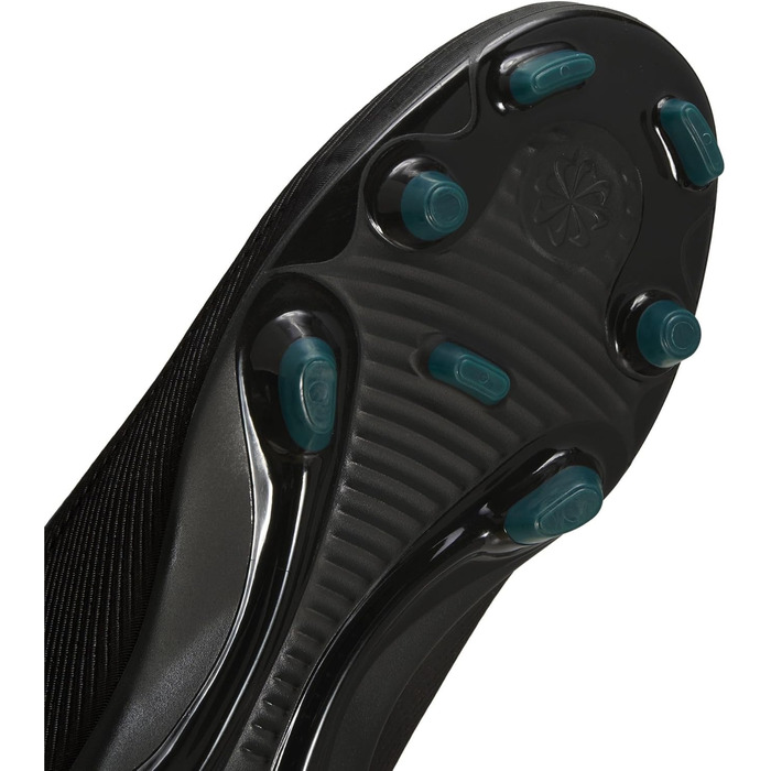 Футбольні бутси NIKE Unisex Kids Jr. Vapor 16 Club Fg/Mg, розмір 38.5 EU, чорні, чорні, Deep Jungle