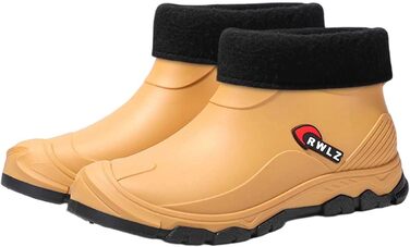 Чоловічі гумові черевики 2026 року, стильні, теплі, для поїздок на роботу, гумове кухонне взуття, яке легко чиститься, міцні водонепроникні гетри для активного відпочинку на вулиці, розмір 44 EU, хакі