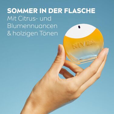 Туалетна вода NIVEA SUN, унісекс-парфуми з оригінальним ароматом сонцезахисного крему, літні, освіжаючі та в культовому флаконі для парфумів (30 мл) 30 мл (1 упаковка) Одинарний