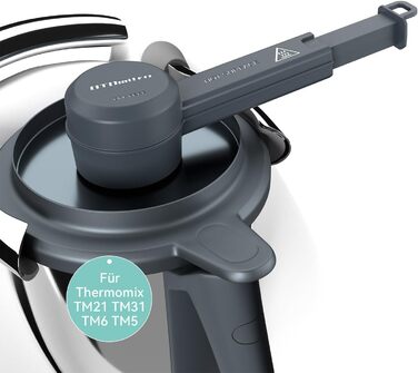 Паровий дивертор для Thermomix TM6 TM5 TM31, Паровий дивертор для захисту кухонних навісних шаф, Конденсатовідвідник BPA Free, Аксесуари для парового дивертора Thermomix, Насадка для відхилення пари - сірий для Thermomix TM6 TM5 TM31 TM21