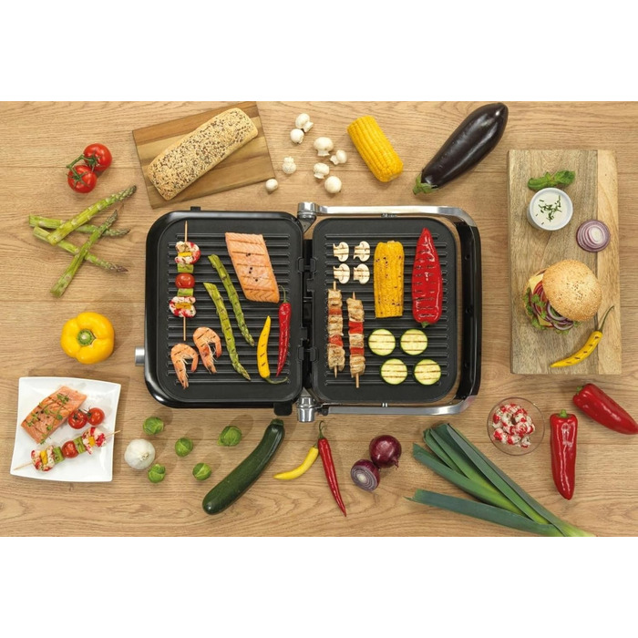 Вт Настільний гриль Паніні Гриль Сендвіч Тостер Електричний гриль, 2100