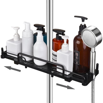 Душова полиця LOLYPOT без свердління телескопічна 32-48см, Душова полиця для підвісного органайзера для ванної кімнати, Душова пол