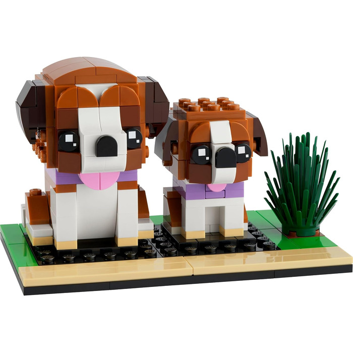 Конструктор LEGO BrickHeadz Saint Bernard Dog and Puppy Set 40543, 236 деталей