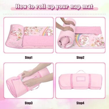 Дитячий спальний мішок, теплий дитячий спальний мішок зі знімною подушкою та ковдрою для дівчаток та хлопчиків, складна ковдра-спальний мішок для кемпінгу в приміщенні та на свіжому повітрі, 15060 см Єдиноріг