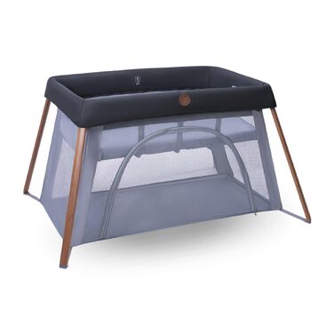 Дорожнє ліжечко 2-в-1 для немовлят, 0-3 роки, 0-15 кг, Компактне дорожнє ліжечко, 2 рівні, Бічне вікно, Складане та легке, Розширюваний матрац, Екологічно чисте, Essential Graphite Iris2 Essential Graphite, 2