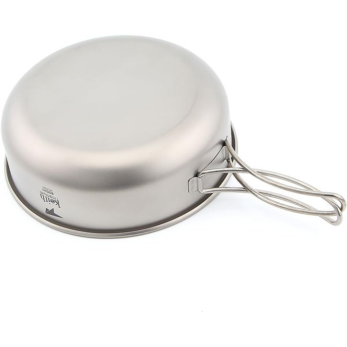 Титанова миска Keith, 300 мл 600 мл, Надлегка, Посуд для кемпінгу, Миски для пікніка, Портативна складна ручка (Ti5326-600 мл) Ti5326, 600 мл