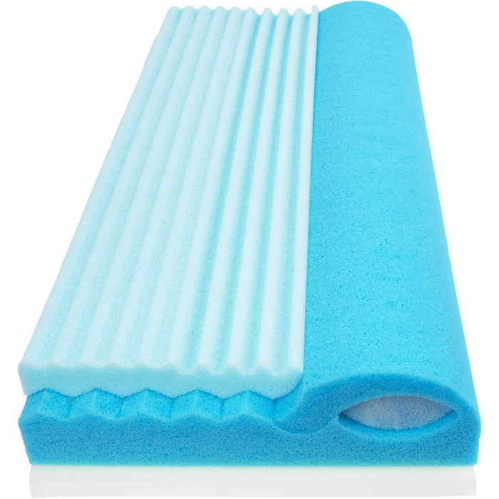 Подушка для шиї Dream Castle Climate Control Coolmax - Гібридна пінопластова основа (RG50) для оптимального клімату сну з ламінованою еластичною термопіною (дихаючою) - 40x60 см