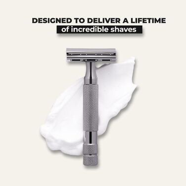 Безпечна бритва Rockwell Razors 6C із регульованим подвійним лезом із бронзи 5 лез шведської нержавіючої сталі