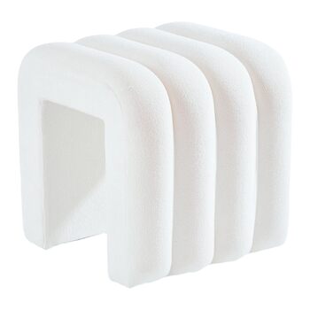 Табурет Zedelmaier з дерев&39яними ніжками білий табурет, пуф, кубоподібне сидіння та пуф для вітальні, спальні, передпокою (білий)