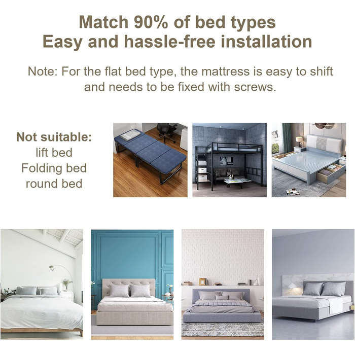 Бортики для ліжка, захист від падіння, 2 x 200 см 1 x 180 см, регульовані по висоті дитячі бортики для ліжка 64-96 см, захисні бортики для ліжок малюків, бортики для дитячого ліжка з повітропроникною сіткою - сірі, 2 x 200 см 1 x 180 см