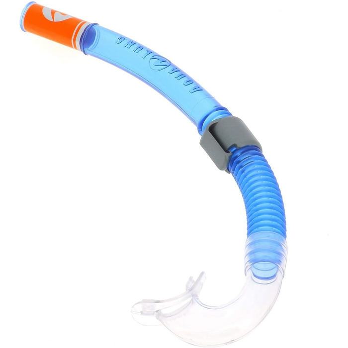 Маска для дайвінгу трубка для дайвінгу, водних видів спорту та снорклінгу для дітей віком від 4 років із захистом від ультрафіолету, один розмір, синій/помаранчевий