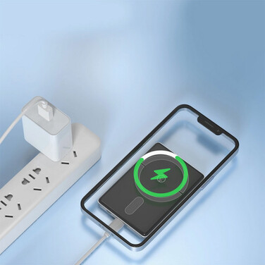 Power Bank Aspor A381 Magnetic Wireless 5000mAh (Type-C/20W)- сірий (900154)