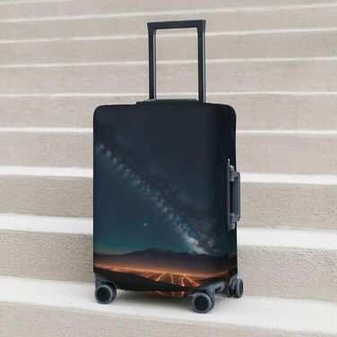 Чохол для валізи Галактична ніч, міцний захист для багажу розміром 45.7-81.3 см, чорний, великий розмір