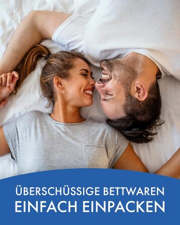 Сумка для зберігання ковдр та подушок біла - Сумка для зберігання велика - Сумка для постільної білизни на блискавці - Дихаюча сум