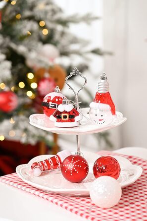 Різдвяні кульки 70 шт червоні Valery Madelyn