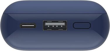 Павербанк з максимальною швидкою зарядкою 33 Вт, двонаправлена швидка зарядка типу C, 21700 комірок, синій, 33 W Power Bank 10000