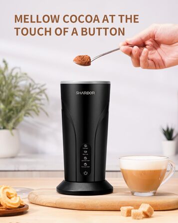 Піноутворювач для молока 4 в 1 електричний, магнітна головка для перемішування, гаряче молоко 300 мл, піна 150 мл, 500 Вт, для мак