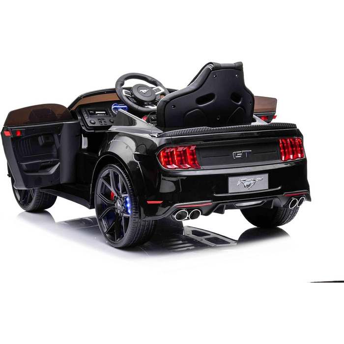 Дитячий автомобіль Ford GT-500 24V дитячий електромобіль 2.4GHz пульт дистанційного керування 2-6 років (чорний)