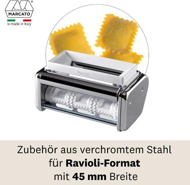 Насадка для равіолі Marcato, тканина, срібло, 17.7 x 11.2 x 9 см одинарна