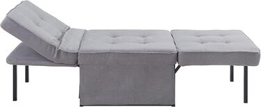 Крісло, шезлонг, табурет Atlantic Home Collection Finn, поліестер, сірий, ШхГхВ 80 см x 72 см x 43 см Сірий 80 см