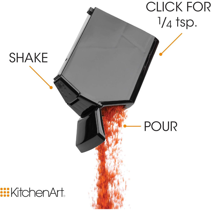 Поличка для спецій KitchenArt Carousel Select-A-Spice, 12 відділень, чорна, 22,2 x 22,2 x 15,2 см, Select-A-Spice Classic, чорний