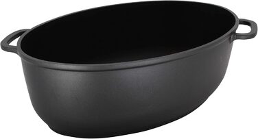 Гусятниця Leipzig, литий алюміній, чорний, 43,5 x 33,5 x 14 см, 23042