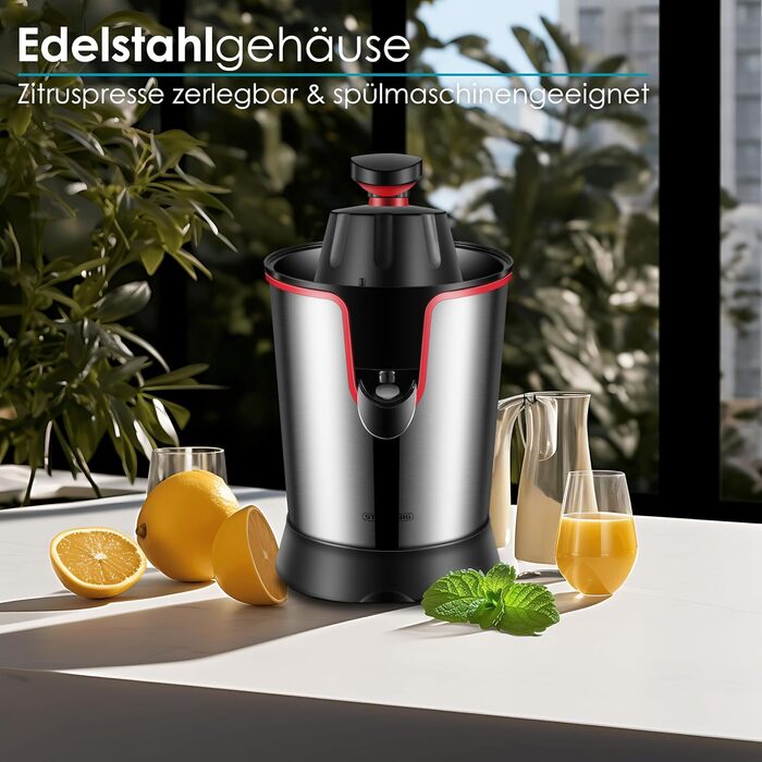 Електрична соковижималка для цитрусових Довговічний двигун 300 Вт Нержавіюча сталь Електрична соковижималка Соковижималка Автомати