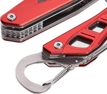 В 1 мультитул з нержавіючої сталі з нейлоновим чохлом, червоний 8 в 1 червоний, 8