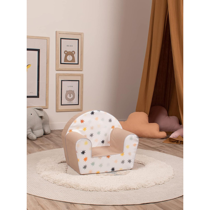 Дитяче крісло - Пастельні зірки, маленьке, 74002
