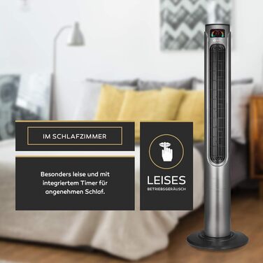 Баштовий вентилятор Balter з пультом дистанційного керування, висота 120 см, безшумний, переможець тестів, вентилятор, вентилятор