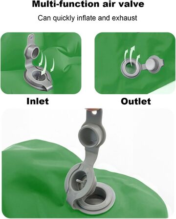 Надувна подушка для сидіння, Легка надувна подушка для сидіння, Легка надувна подушка для сидіння, Портативна подушка для подорожей, темно-зелений