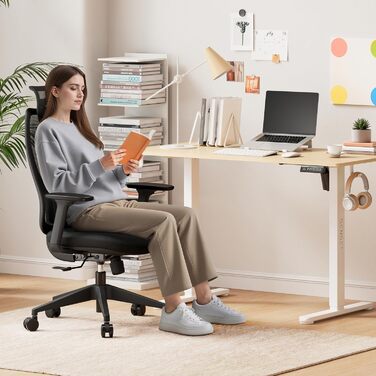 Ігрове крісло, Ергономічне офісне крісло, Робоче крісло, Крісло керівника, Обертове крісло, Регульоване робоче крісло для домашнього офісу, Геймери до 150 кг, Комп&39ютерне крісло, Офісне крісло - MOYO Black